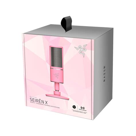 Razer Seiren X Quartz Pink микрофоны для стримеров Киберспортивный