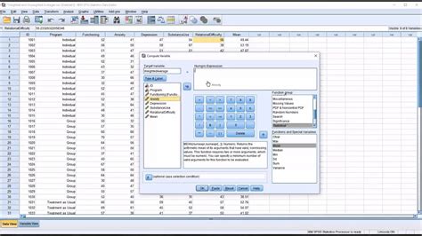 Creating Weighted And Unweighted Averages In Spss Youtube