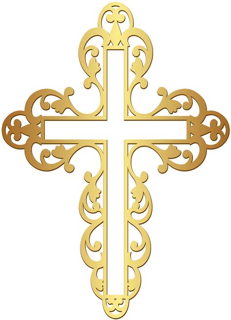 Gold Cross Clip Art 💖gold Cross Clipart Golden And Other Clipart