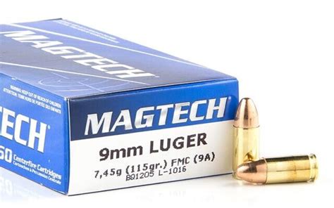 Magtech 9 Luger Fmj 124 Gr
