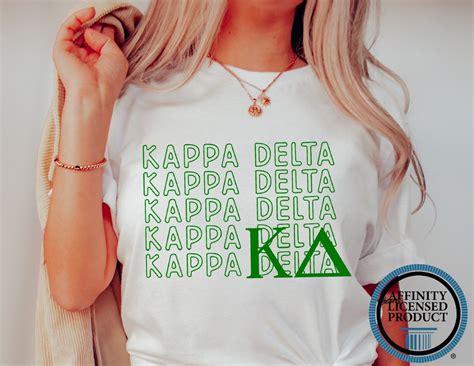 Kappa Delta T Shirt Sorority Stacked Letter Shirt Sorority T Little