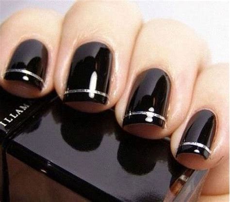 french black gel nail art designs ideas  fabulous nail art designs