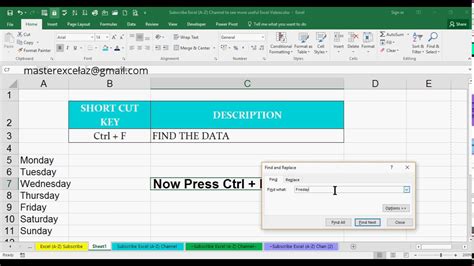 Find in an android app. Ctrl + F Shortcut Key with Example in MS Excel Spreadsheet ...
