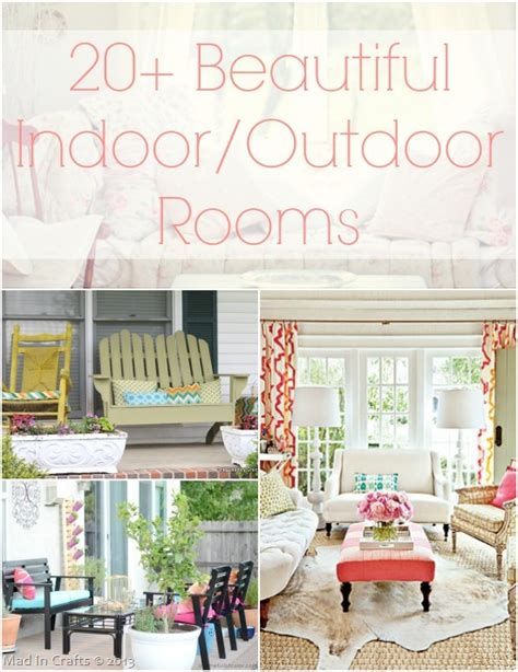 20 Beautiful Diy Indooroutdoor Rooms Mad In Crafts
