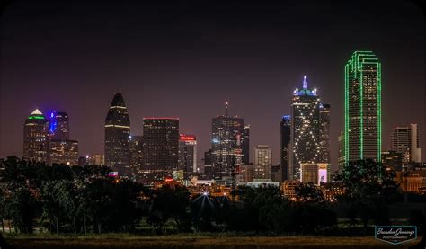 Dallas Architecture Bridges Cities City Texas Night Towers