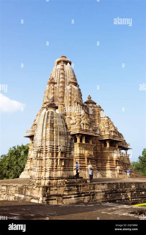 Khajuraho Madhya Pradesh India Vishvanatha Temple Part Of The