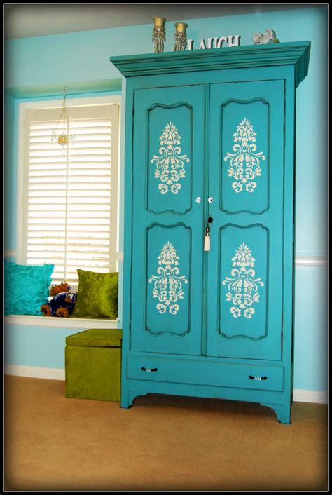 kcfauxdesign.com: Turquoise Armoire