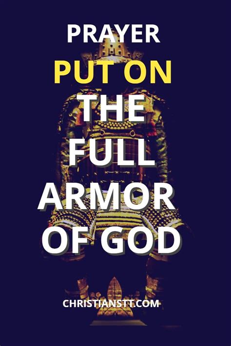 Spiritual Warfare Prayer To Put On The Full Armor Of God Spiritual