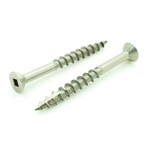 100 Qty 10 X 2 Stainless Steel Fence And Deck Screws Square Drive
