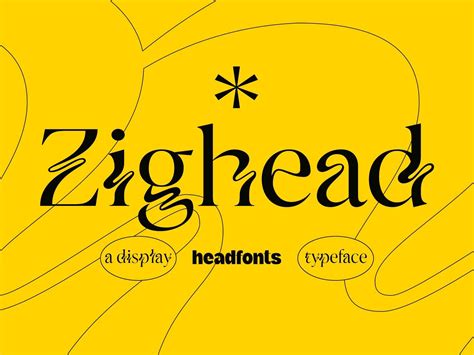 Zighead Display Font By Pixelbuddha On Dribbble