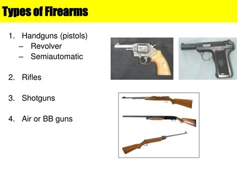 Ppt Firearms Powerpoint Presentation Free Download Id3574888