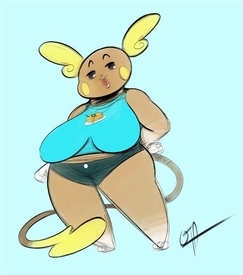 Rule 34 1girls Alolan Raichu Big Ass Big Breasts Breasts Chubby Curvy Female Female Only Furry