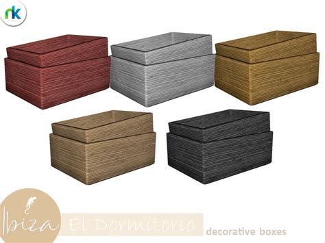 The Sims Resource Nikadema Ibiza El Dormitorio Decorative Boxes