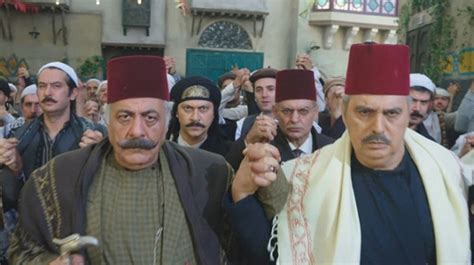 صباح الجزائري، وفاء موصللي، ميلاد يوسف، منى واصف، قصي خولي، عباس النوري، بسام كوسا. باب الحارة 8: "حرمة تحكم الحارة يا باطل"… فيديو | دنيا الوطن