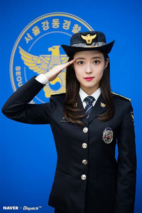 Police Uniforms Pretty Asian Military Police Korean Beauty Korean