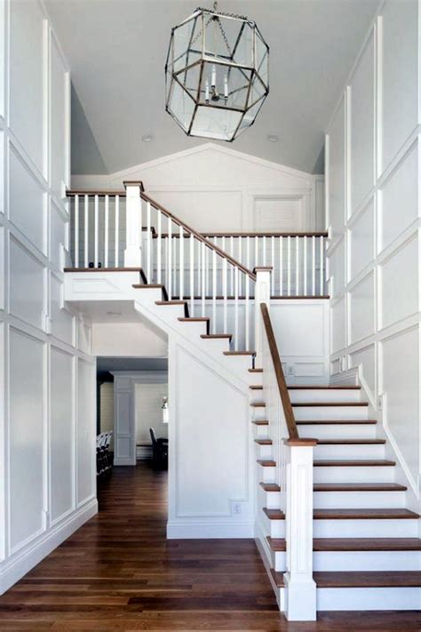 40 Simple Yet Classic Wainscoting Design Ideas Bored Art Modern Stair