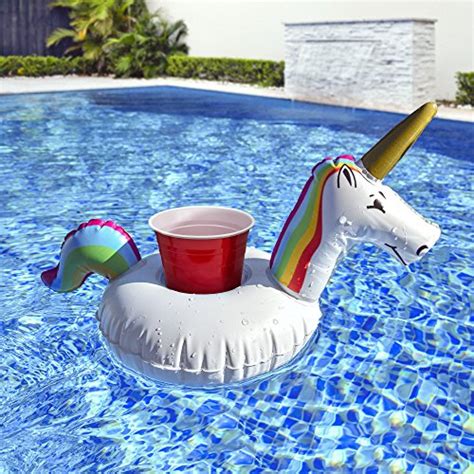 Gofloats Giant Inflatable Unicorn Pool Float Raft Includes Bonus Unicorn Drink Float Trending