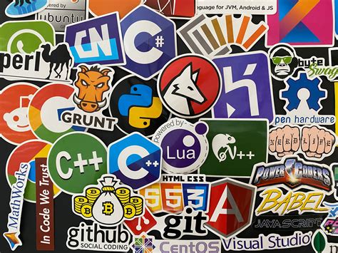 100pcs Computer Coding Programming Themed Waterproof Stickers Etsy