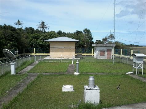 Badan meteorologi, klimatologi, dan geofisika (disingkat bmkg), sebelumnya bernama badan meteorologi dan geofisika (disingkat bmg) adalah lembaga pemerintah nonkementerian indonesia yang mempunyai tugas melaksanakan tugas pemerintahan di bidang meteorologi, klimatologi. Stasiun Meteorologi Kota Sabang: Taman Alat