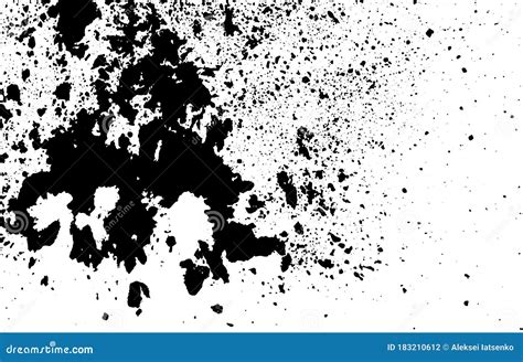 Vector Ink Abstract Grunge Textured Print Spot Dot Stock Vector