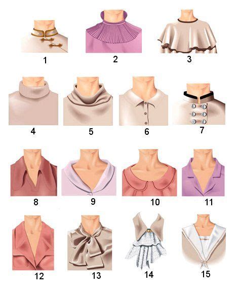 64 Best Types Of Collars Images Types Of Collars Collars Fashion
