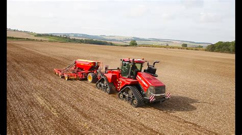 Case Quadtrac 620 With Vaderstad 6m Drill Youtube