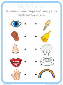 My 5 senses circle time questions by Little Blue Orange | Teachers Pay