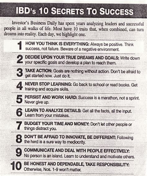 Ten Secrets of Success That You Can Make Your Own – From The Bach Row