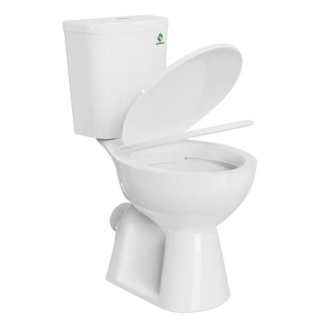 SUPERFLO 18 Inch Tall Toilet | Rear Outlet High Toilets For Seniors And