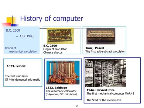 Before 1945, definition of a computer was a human who computes or calculates after 1945, the definition was added to include an automated electronic machine for performing calculations. PPT - 010-143 컴퓨터 원리 PowerPoint Presentation, free ...