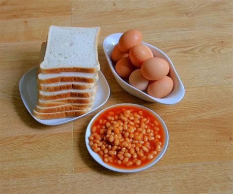 Full English Breakfast Ingredients — Stock Photo © Jahina 6587401