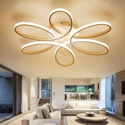 Are you a fan of traditional lighting or you get excited anytime you see a ceiling with modern ceiling light. EverFlower Modern Simple Floral Shape LED Semi Flush Mount ...