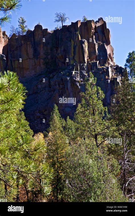 Usa New Mexico Jemez Mountains In Fall Stock Photo Alamy