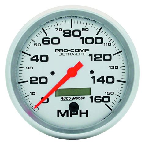 Auto Meter® 4489 Ultra Lite Series 5 Speedometer Gauge 0 160 Mph