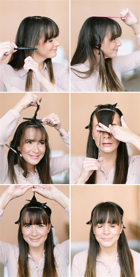 New to cutting your own hair? How To Trim Your Own Bangs - Camille Styles