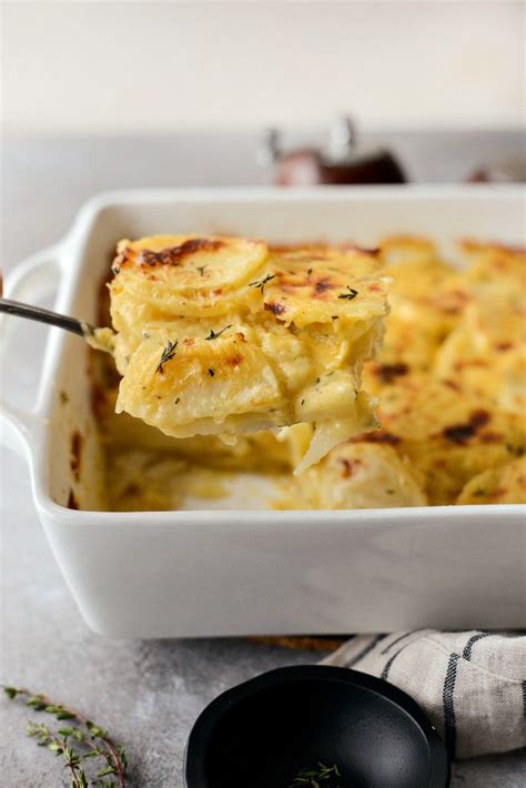 Dot the top with the remaining 1 tablespoon of butter, broken into little pieces. Easy Scalloped Potatoes Recipe - Simply Scratch