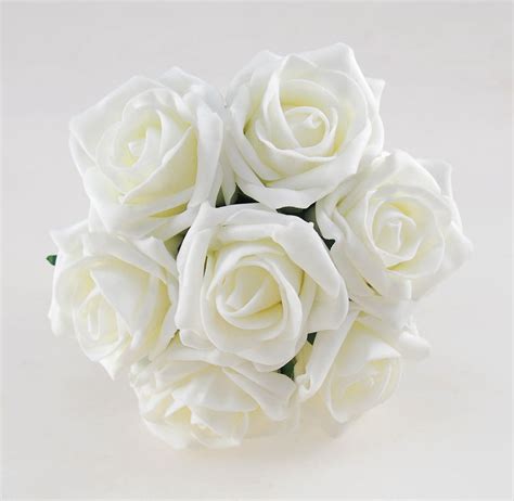 Young Bridesmaids Ivory Diamante Rose And Silk Tulip Wedding Posy