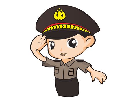 Vector Kartun Polisi Format Cdr Ai Eps Png Hd Gudril Logo Tempat