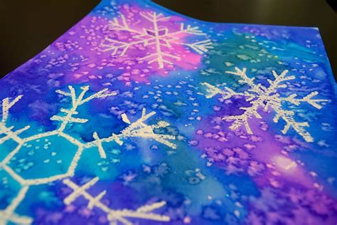 Watercolor Snowflakes 2 0 3rd Holiday Art Elementary Art Projects