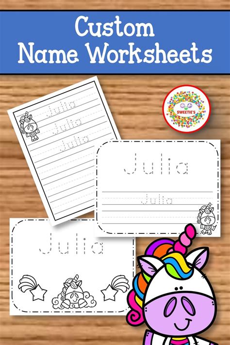 Name Tracing Handwriting Worksheet Personalized Name | Etsy | Name
