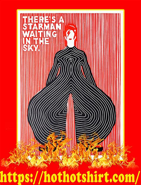David Bowie There S A Starman Waiting In The Sky Poster