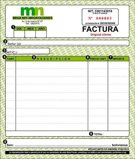 Formato Factura Excel Rezfoods Resep Masakan Indonesia