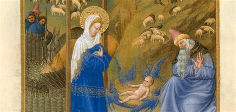 Illuminated A 15th Century Nativity Scene