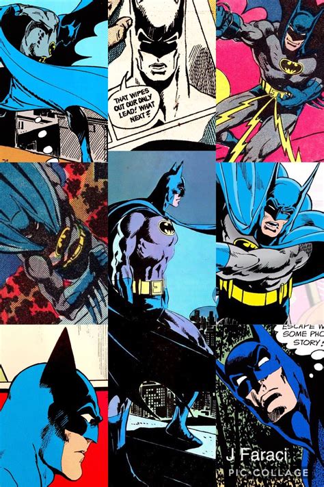 Batman Collage Featuring Art Of Jim Aparo Collage By Joey Faraci
