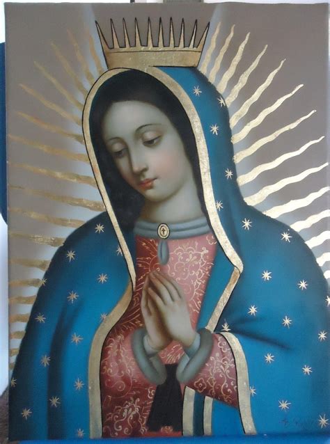 Our Lady Of Guadalupe Virgen De Guadalupe Original Oil Etsy Free Nude