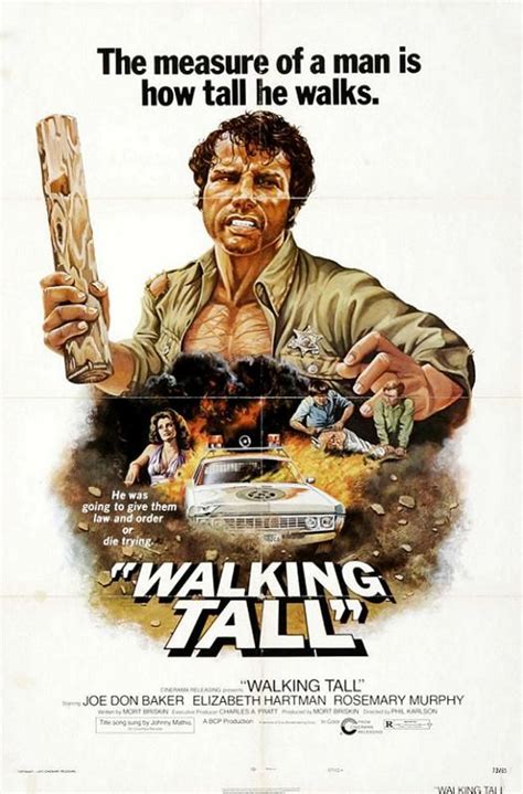 Walking Tall Vigilante Action Joe Don Baker Walking Tall Movie Posters Vintage