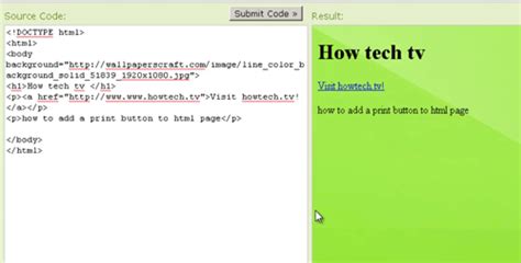 How To Add A Print Button To Html Page Howtech