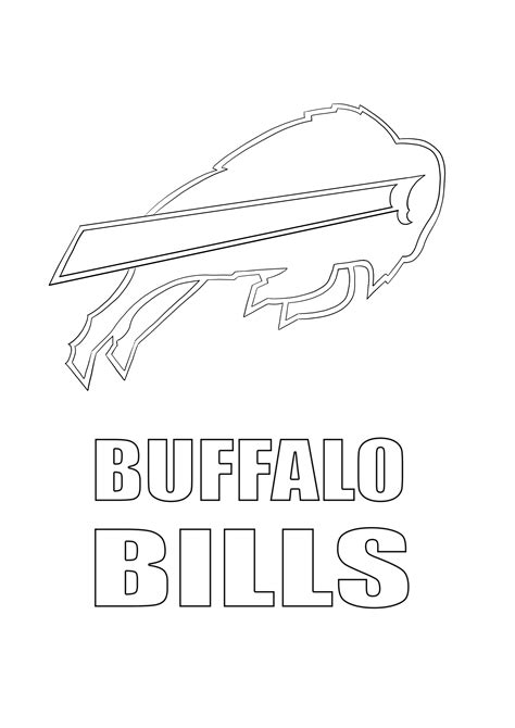 Buffalo Bills Nfl Logo Coloring Pages