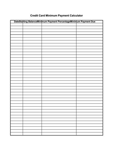 Maybe you would like to learn more about one of these? Credit Card Minimum Payment Calculator Spreadsheet printable pdf download