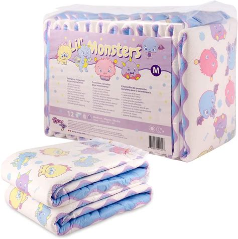 Rearz Lil Monsters V30 Adult Diapers 12 Pack Medium